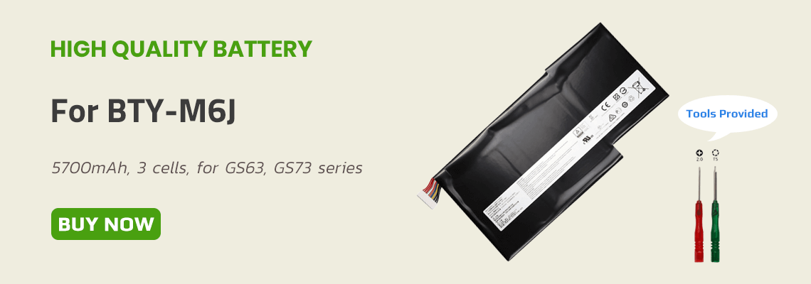 Battery for MSI BTY-M6J
